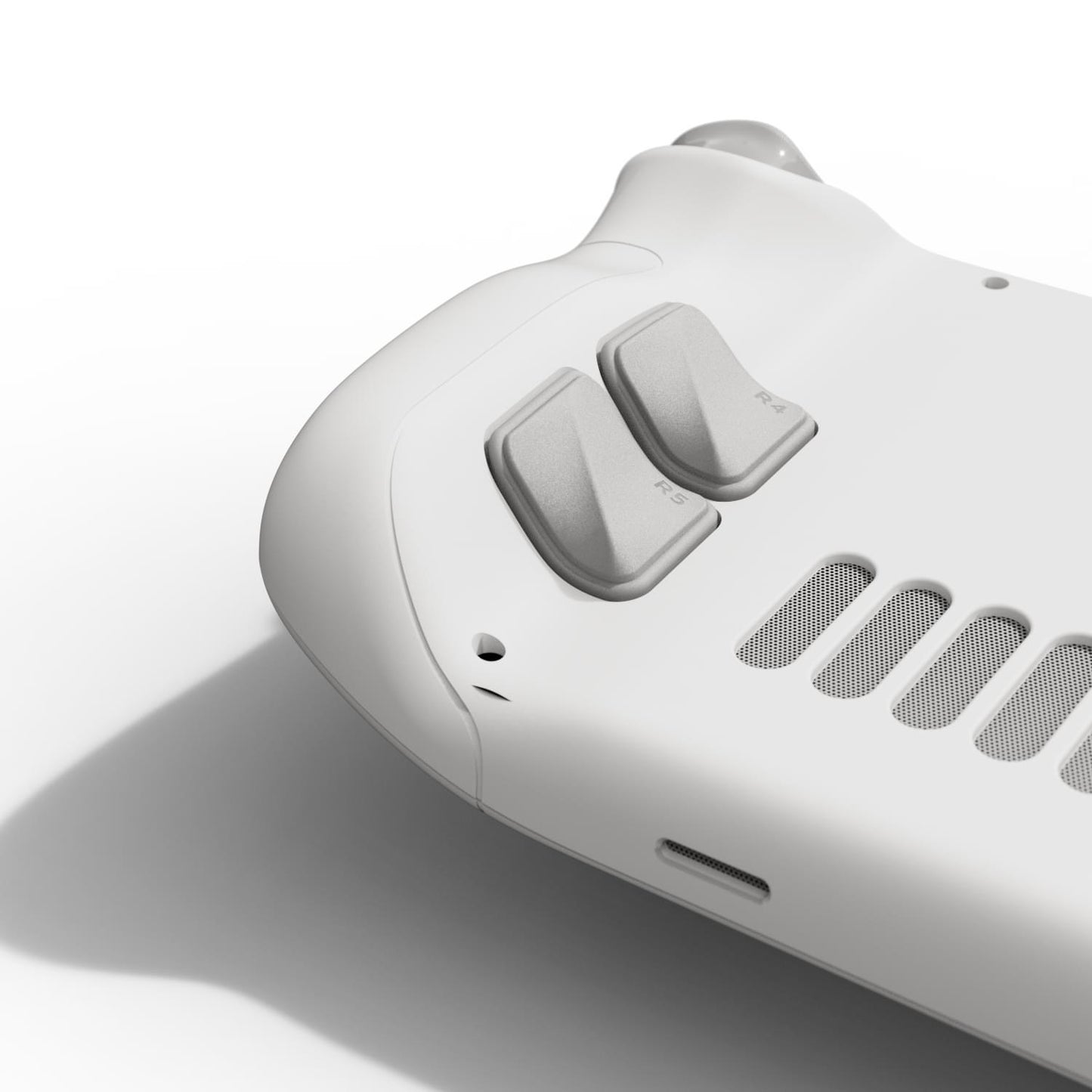 Steam Deck OLED white limited edition theme color: limited gray rocker cap analog cover and back button enhancement kit