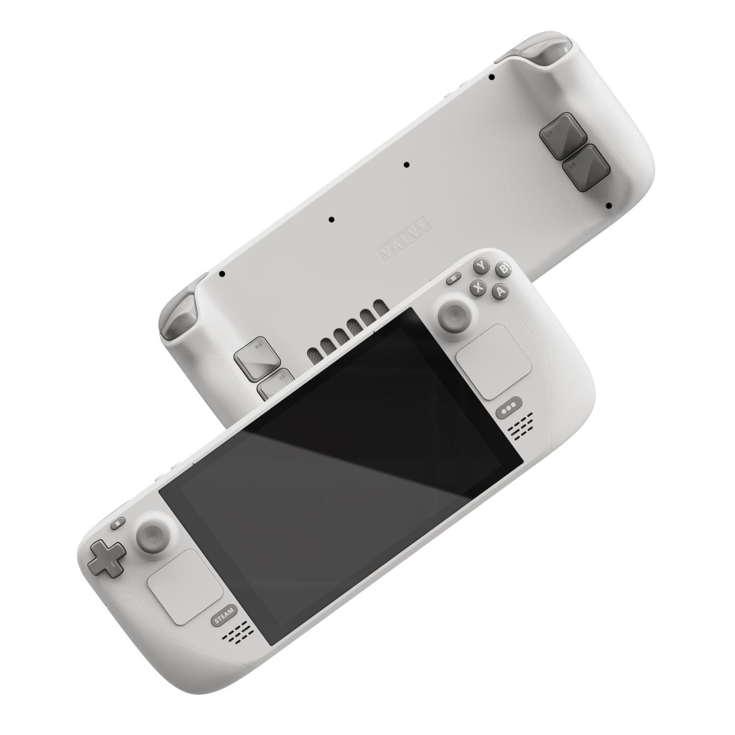 Steam Deck OLED white limited edition theme color: limited gray rocker cap analog cover and back button enhancement kit