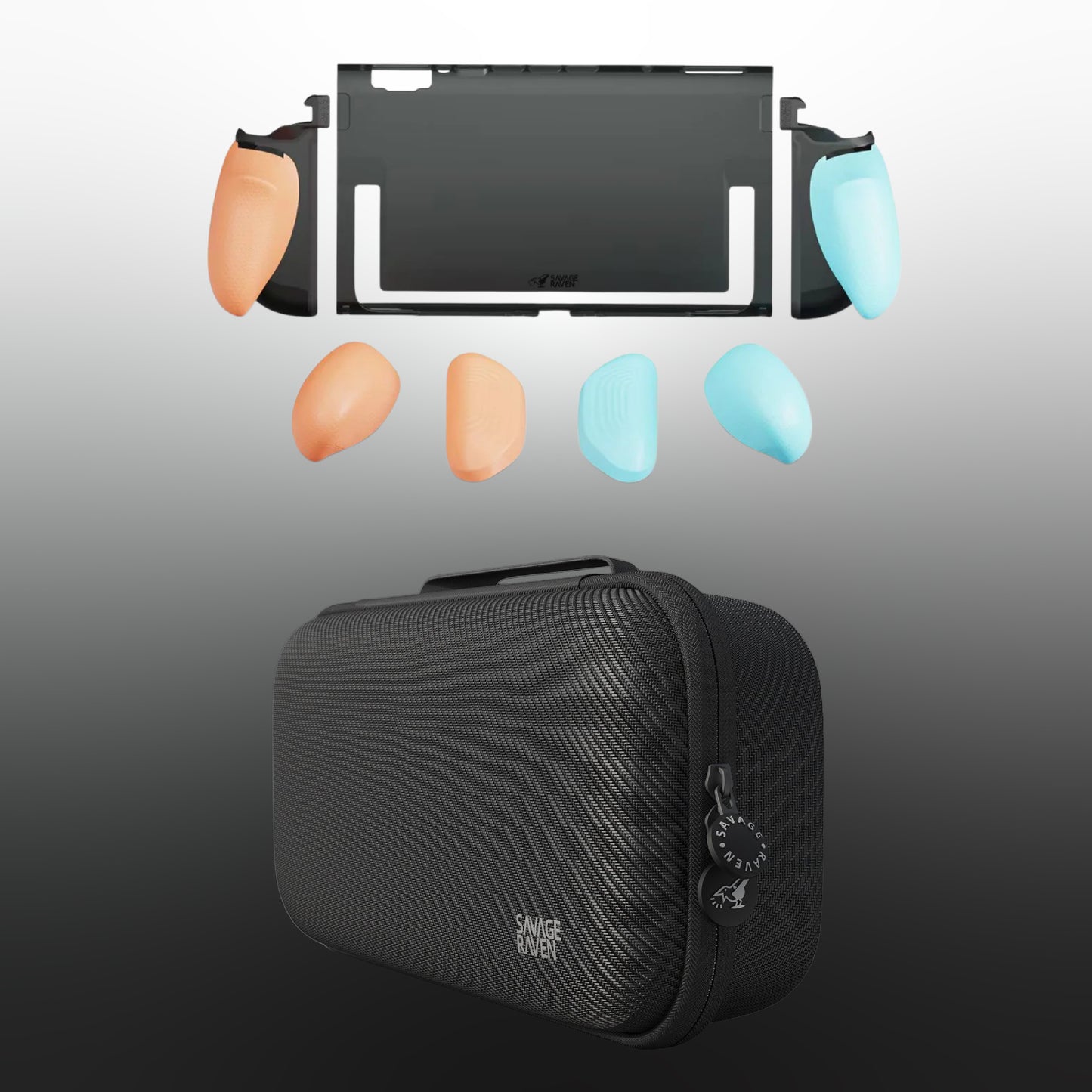 Switch 2分離式握把保護軟套 FissionGrip 適用NS2的人體工學分離握把(原廠底座相容)