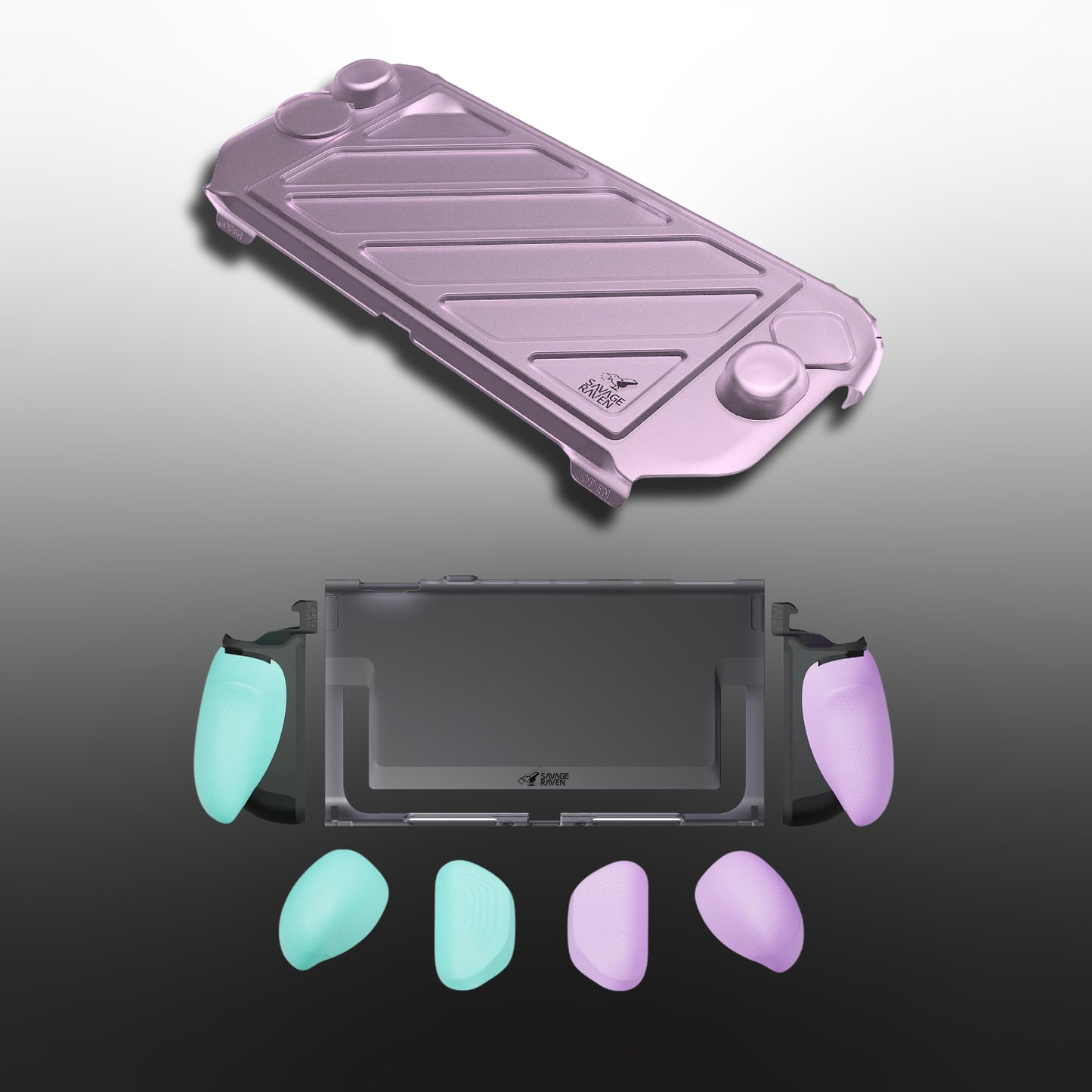 Switch 2分離式握把保護軟套 FissionGrip 適用NS2的人體工學分離握把(原廠底座相容)