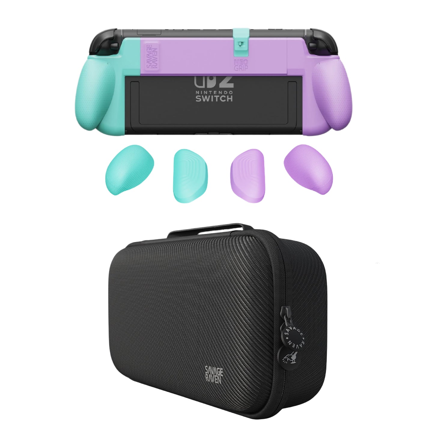 Switch 2握把保護殼 NeoGrip2 適用NS2的人體工學握把(原廠底座相容)