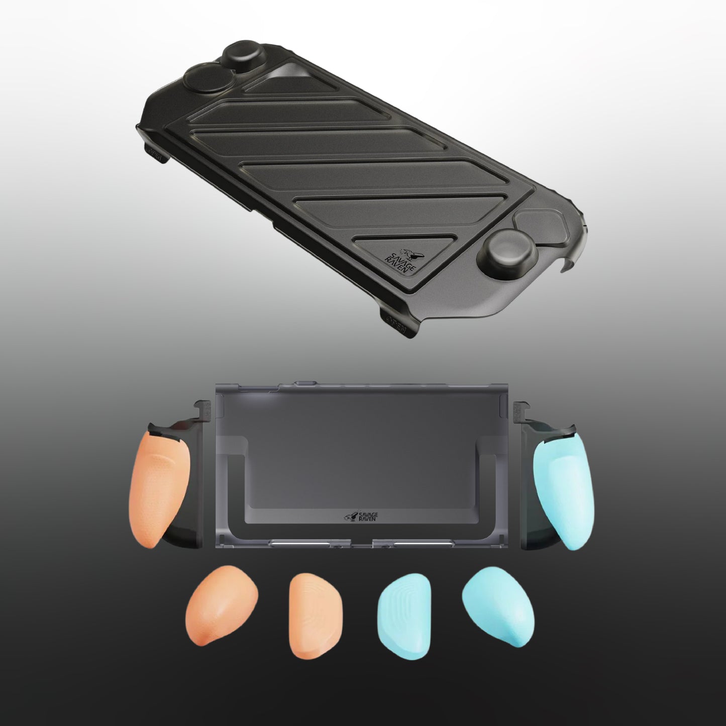 Switch 2分離式握把保護軟套 FissionGrip 適用NS2的人體工學分離握把(原廠底座相容)