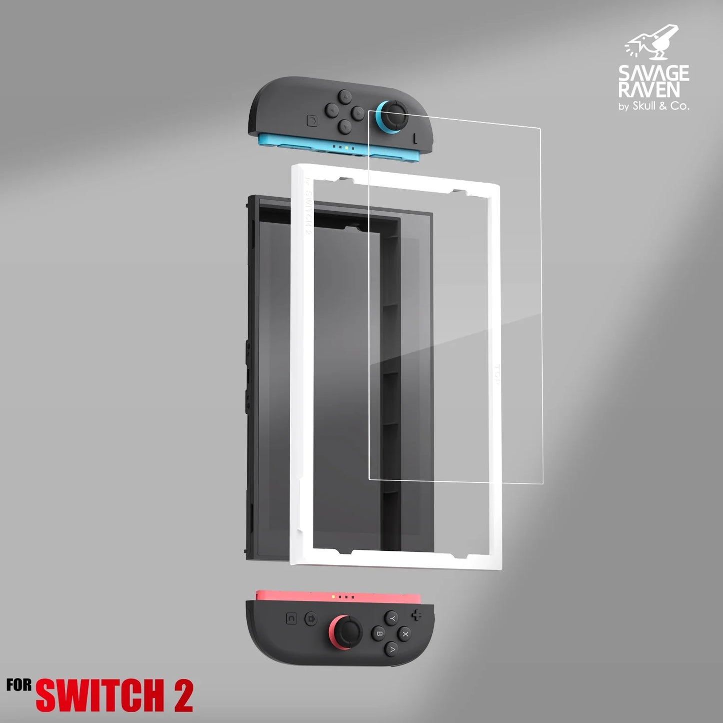 Switch 2 9H鋼化玻璃保護貼 定位神器版 EZ!貼(2片裝)