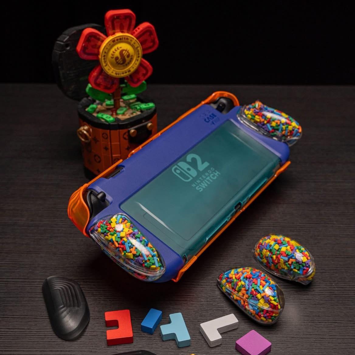 Switch 2 'TETR Block Limited Edition' Block Grip Handle Protective