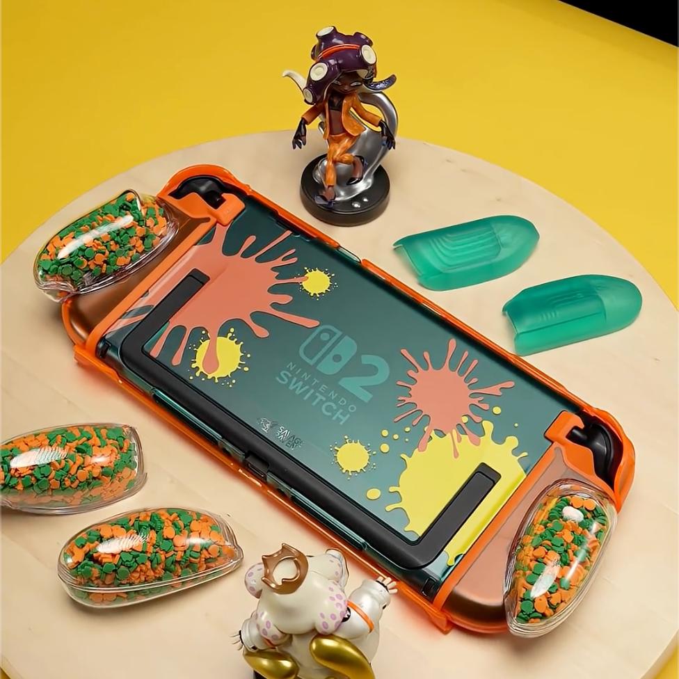 Switch 2《斯普拉遁塗擊隊 Splatoon Raiders》限量版握把保護殼NeoGrip2 / FissionGrip