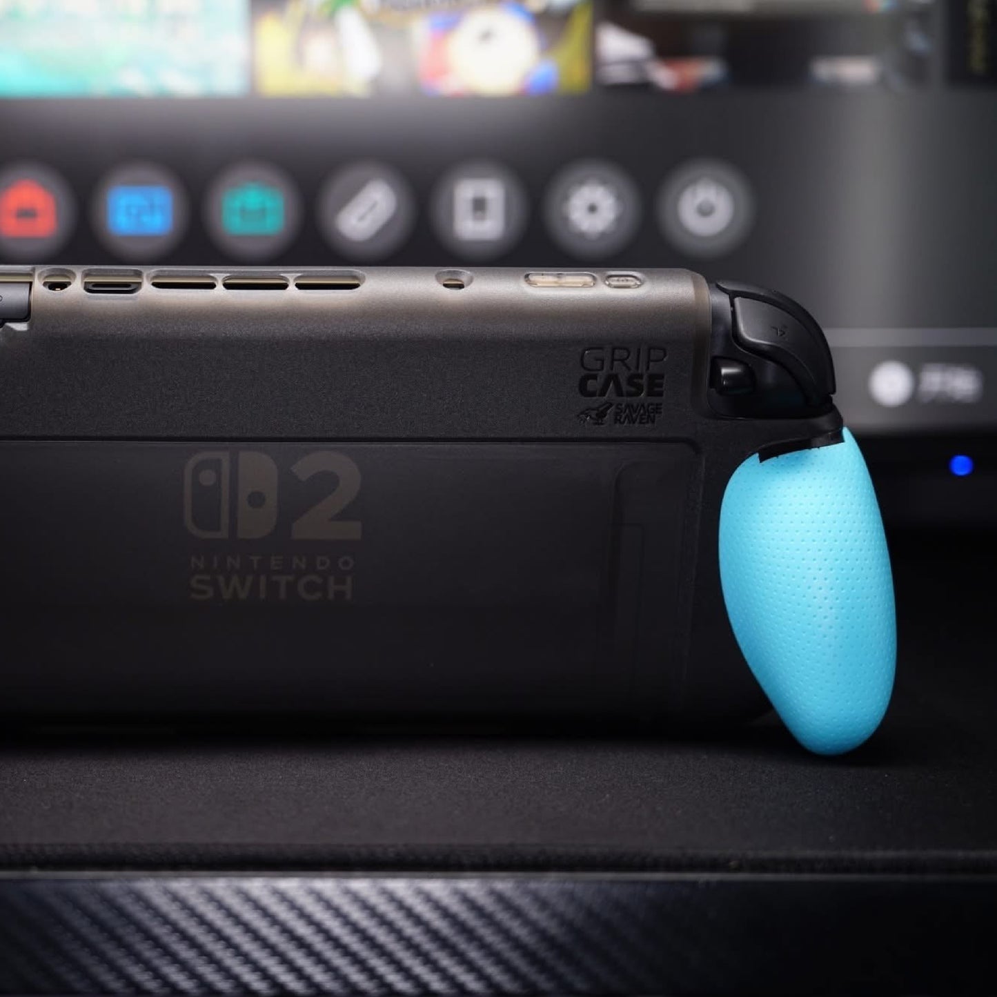 Switch 2握把保護軟套 GripCase2 適用NS2的人體工學握把(原廠底座相容)