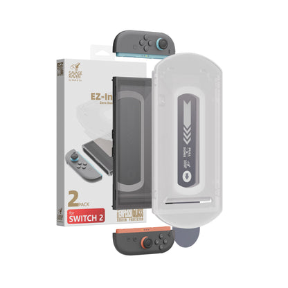 Switch 2 9H鋼化玻璃保護貼 無塵艙版  EZ！快（2片裝）NS2專用