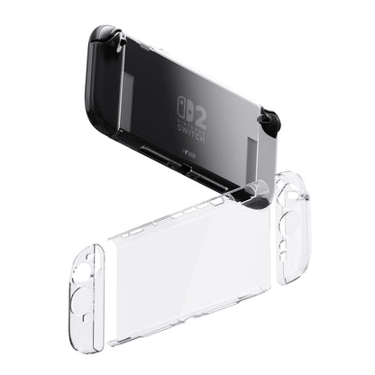 Switch 2 detachable transparent protective case for Nintendo NS2 (compatible with original base)