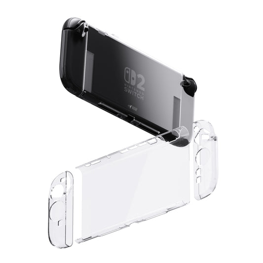 Switch 2 detachable transparent protective case for Nintendo NS2 (compatible with original base)