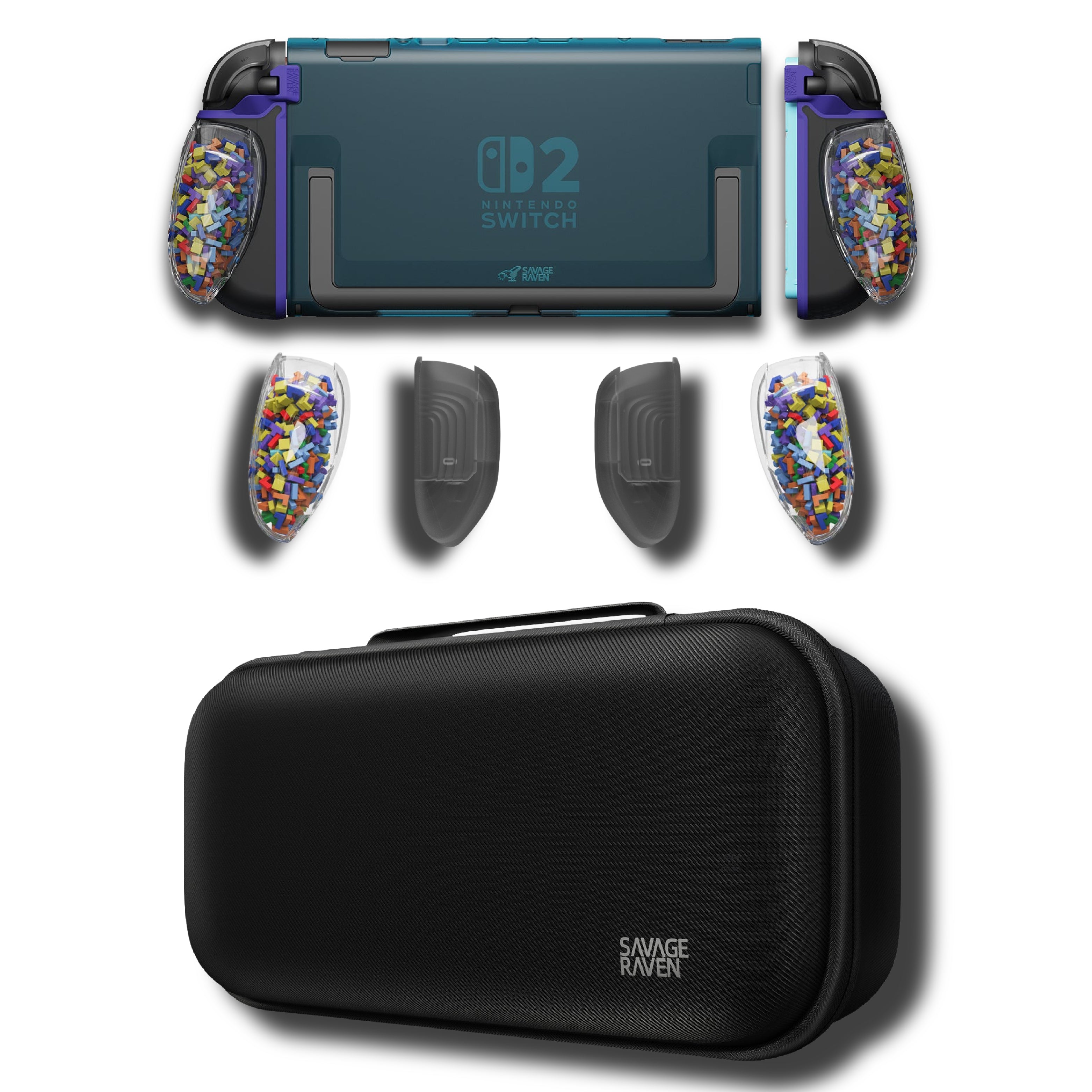 Switch 2 'TETR Block Limited Edition' Block Grip Handle Protective