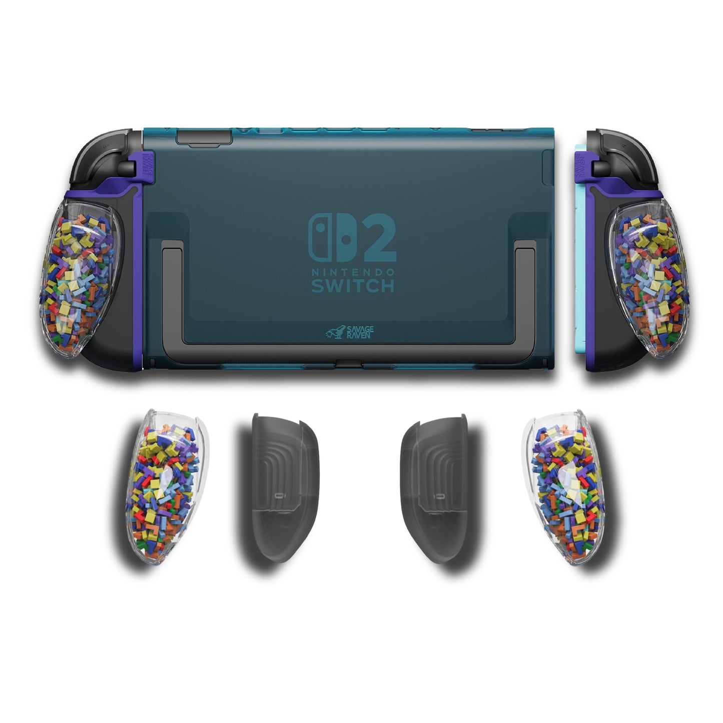 Switch 2『TETR方塊限量版』 積木方塊握把保護殼NeoGrip2 /軟套GripCase2/FissionGrip