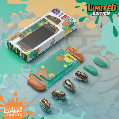 Switch 2《斯普拉遁塗擊隊 Splatoon Raiders》限量版握把保護殼NeoGrip2 / FissionGrip