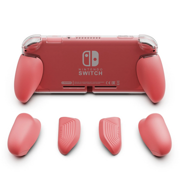 Nintendo Switch Lite コーラル 本体＋ケース＋グリップ類 Transparent Grip Protective Case GripCase Lite for Nintendo Switch