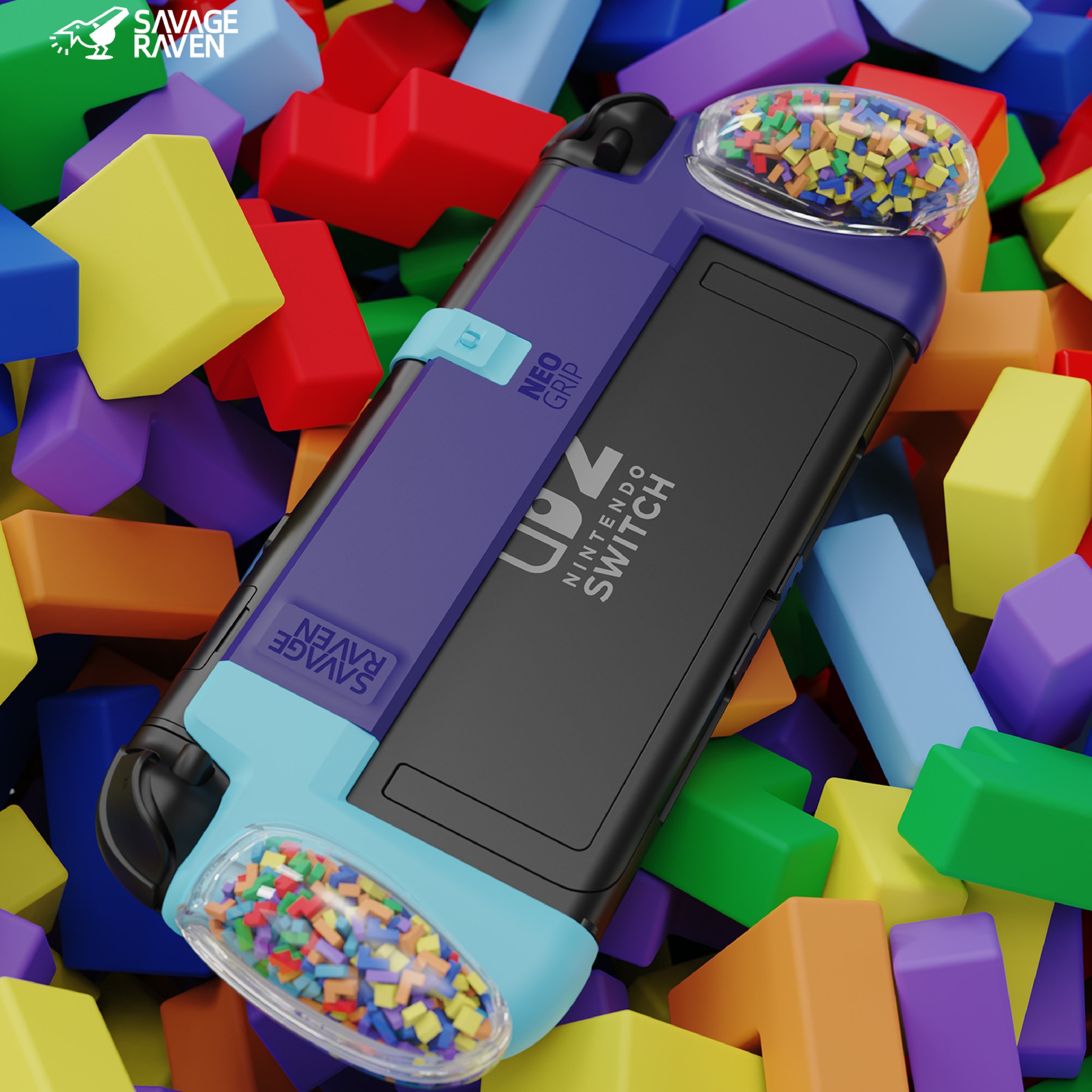 Switch 2 'TETR Block Limited Edition' Block Grip Handle Protective