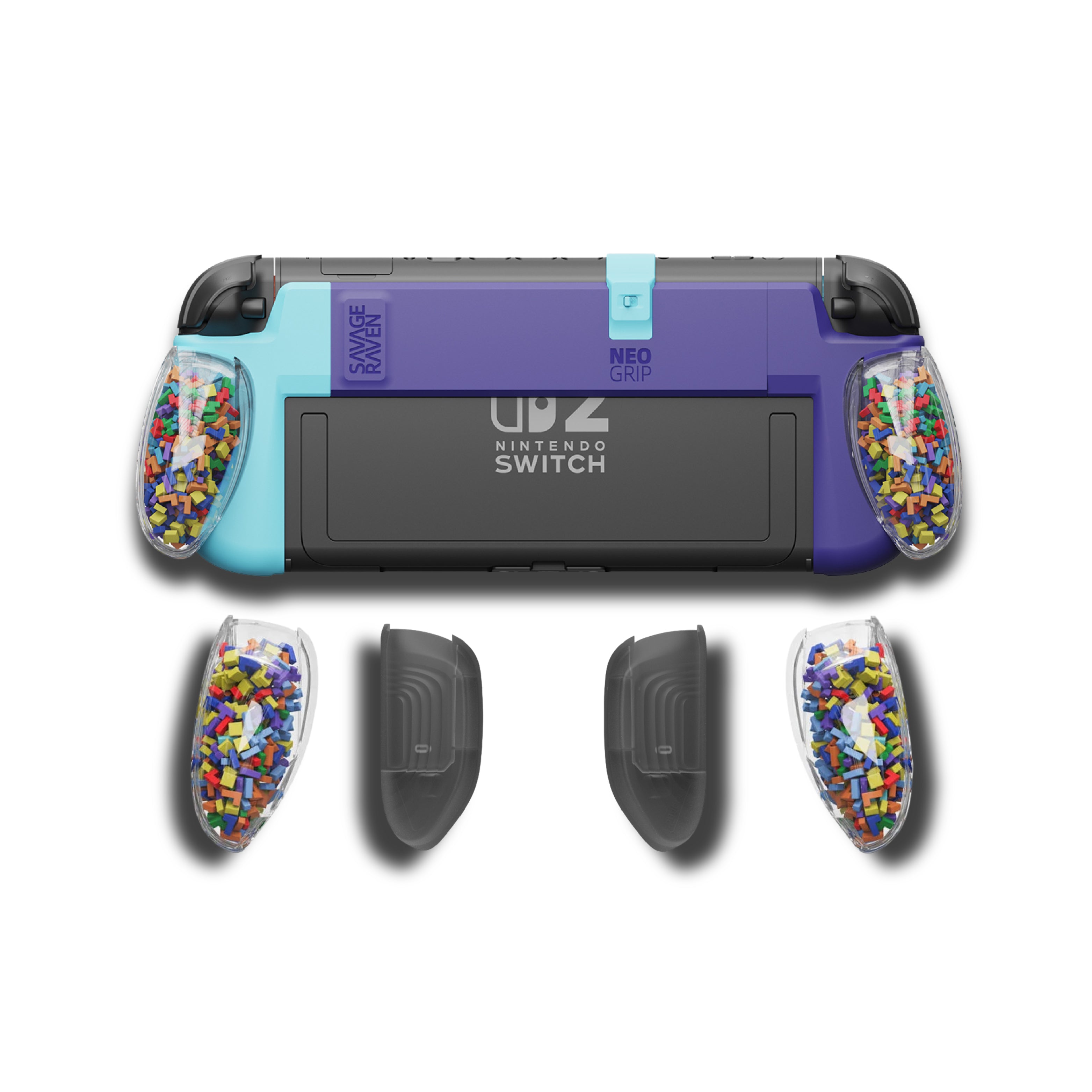 Switch 2 'TETR Block Limited Edition' Block Grip Handle Protective