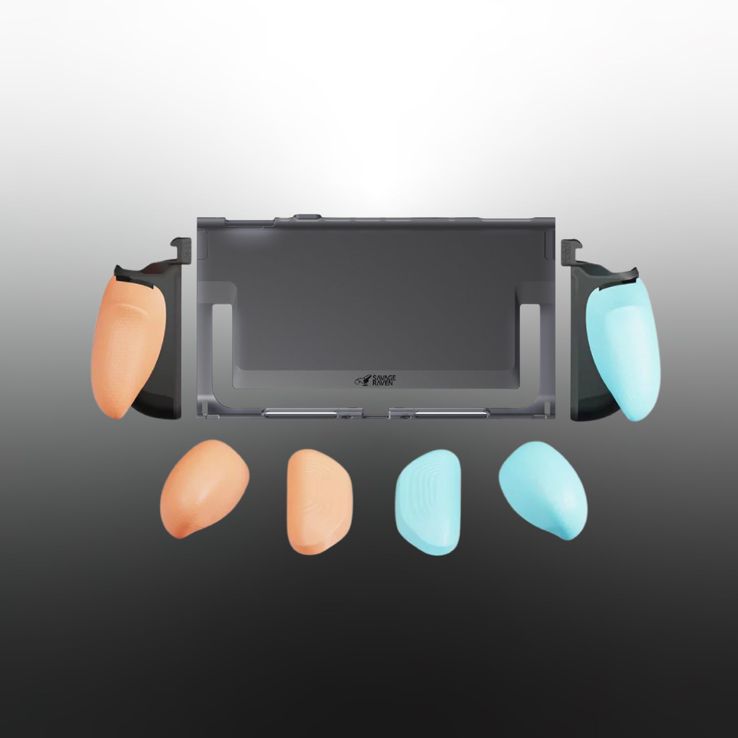 Switch 2分離式握把保護軟套 FissionGrip 適用NS2的人體工學分離握把（原廠底座相容）