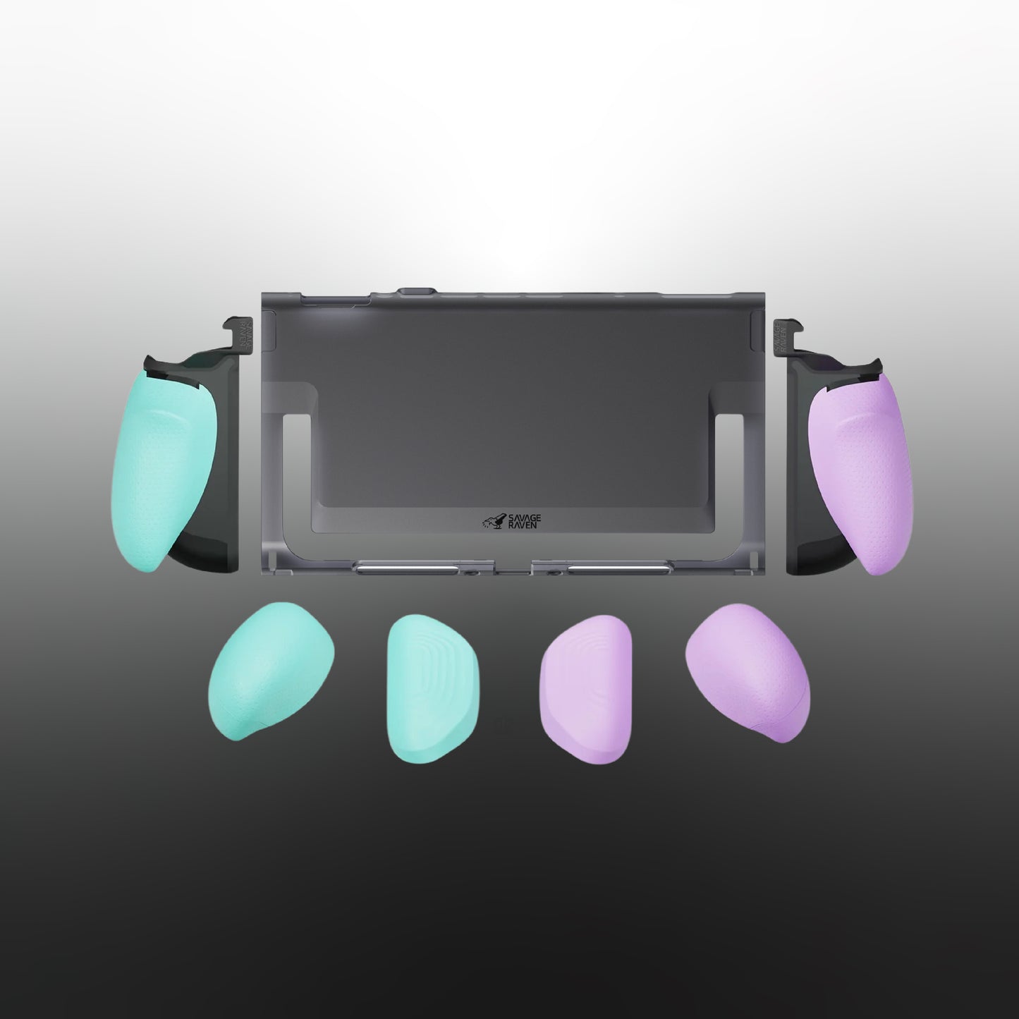 Switch 2分離式握把保護軟套 FissionGrip 適用NS2的人體工學分離握把（原廠底座相容）