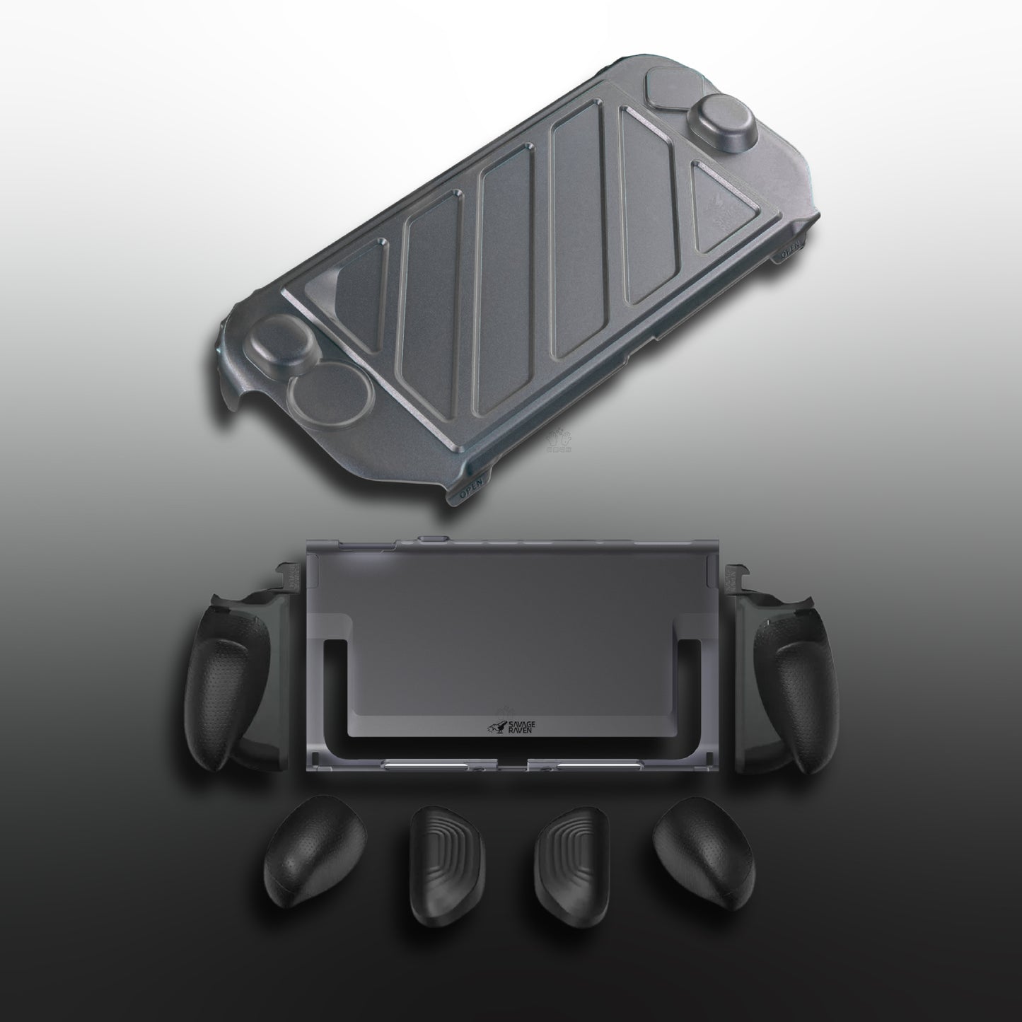 FissionGrip Detachable Grip Protector for Switch 2 Ergonomic Detachable Grips for NS2 (Compatible with Original Base)