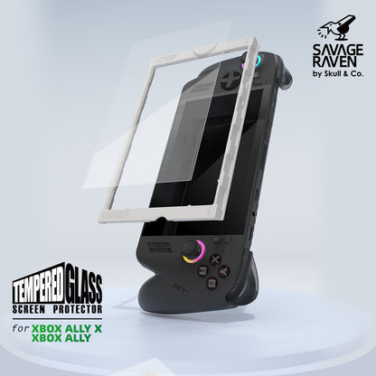 XBox Ally 9H鋼化玻璃螢幕保護貼/定位神器版 兩片裝 適用Xbox Ally/Xbox Ally X