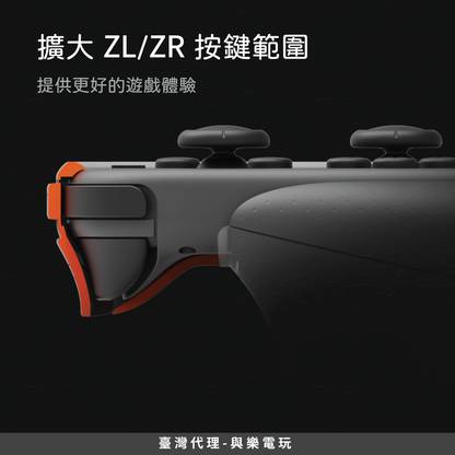 透明水晶握把保護殼 GripCase Crystal 適用於任天堂Switch.