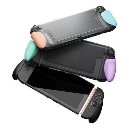 FissionGrip Detachable Grip Protector for Switch 2 Ergonomic Detachable Grips for NS2 (Compatible with Original Base)