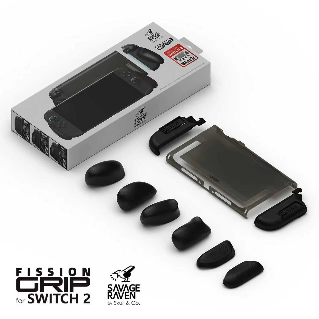 Switch 2分離式握把保護軟套 FissionGrip 適用NS2的人體工學分離握把（原廠底座相容）