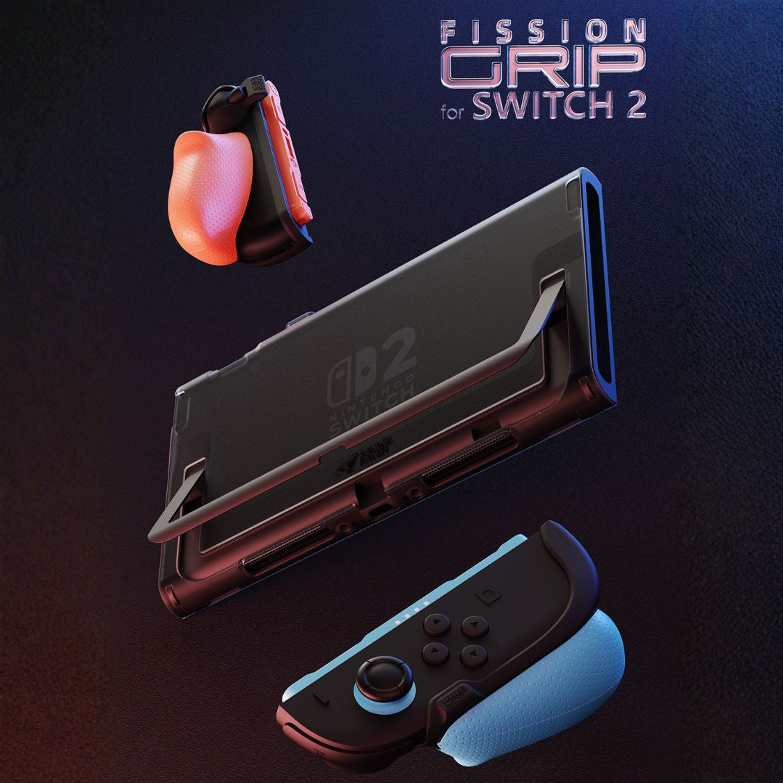FissionGrip Detachable Grip Protector for Switch 2 Ergonomic