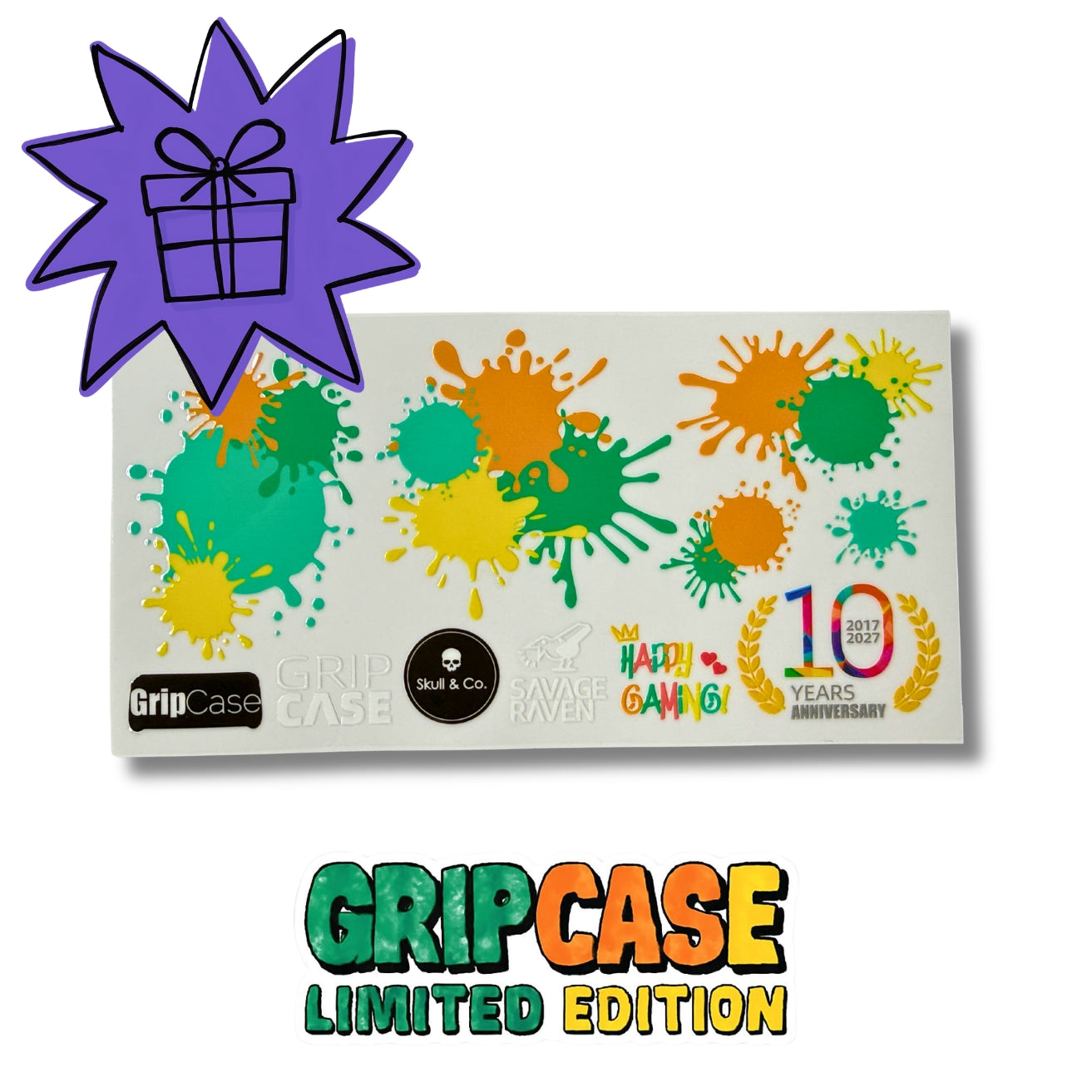 GRIPCASE 10週年限定貼紙組（贈品）