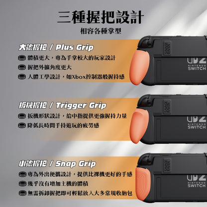 Switch 2 grip protective case NeoGrip2 Ergonomic grip for NS2 (compatible with original base)