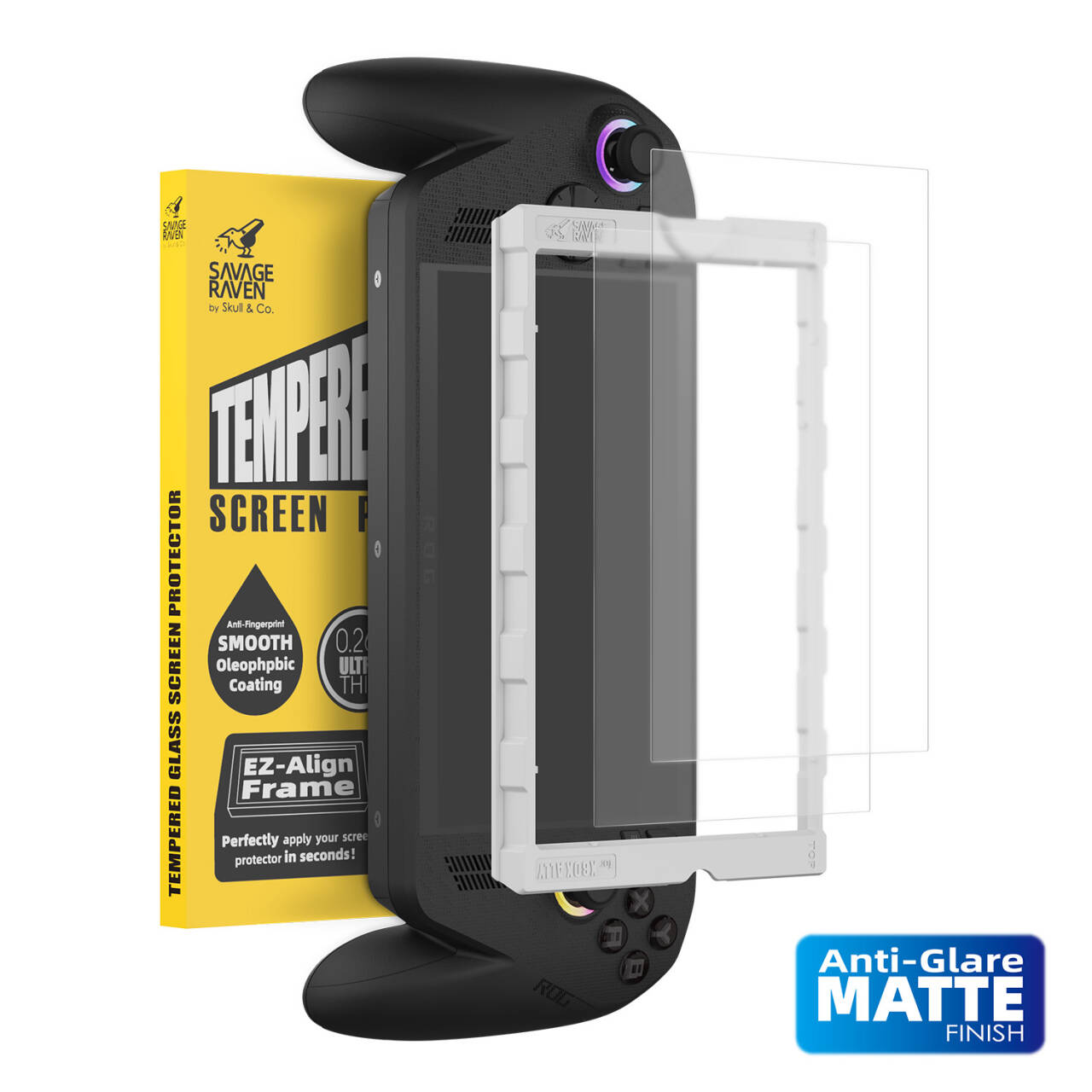 XBox Ally 9H鋼化玻璃螢幕保護貼/定位神器版 兩片裝 適用Xbox Ally/Xbox Ally X